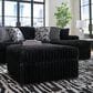 Ashley Midnight-Madness Oversized Accent Ottoman in Onyx, , large