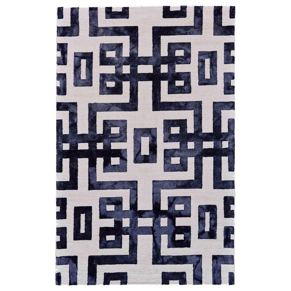 Feizy Lorrain 8" x 11" Noir Area Rug, , large