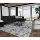 Feizy Rugs Sonora Gray and Ivory 6"7" x 9"6" Area Rug, , large