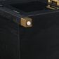 Steve Silver Furniture Yves 64" TV Stand in Ebony and Brushed Brass, , large