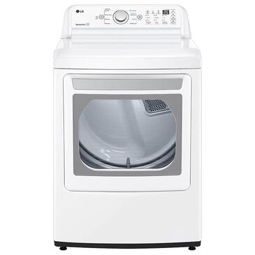 LG 7.3 Cu. Ft. Ultra Large High Efficiency Electric Dryer in White, , large