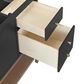 37B Isadore 48" Single Bathroom Vanity Cabinet in Tricorn Black and White Composite Stone Top and Backsplash, , large