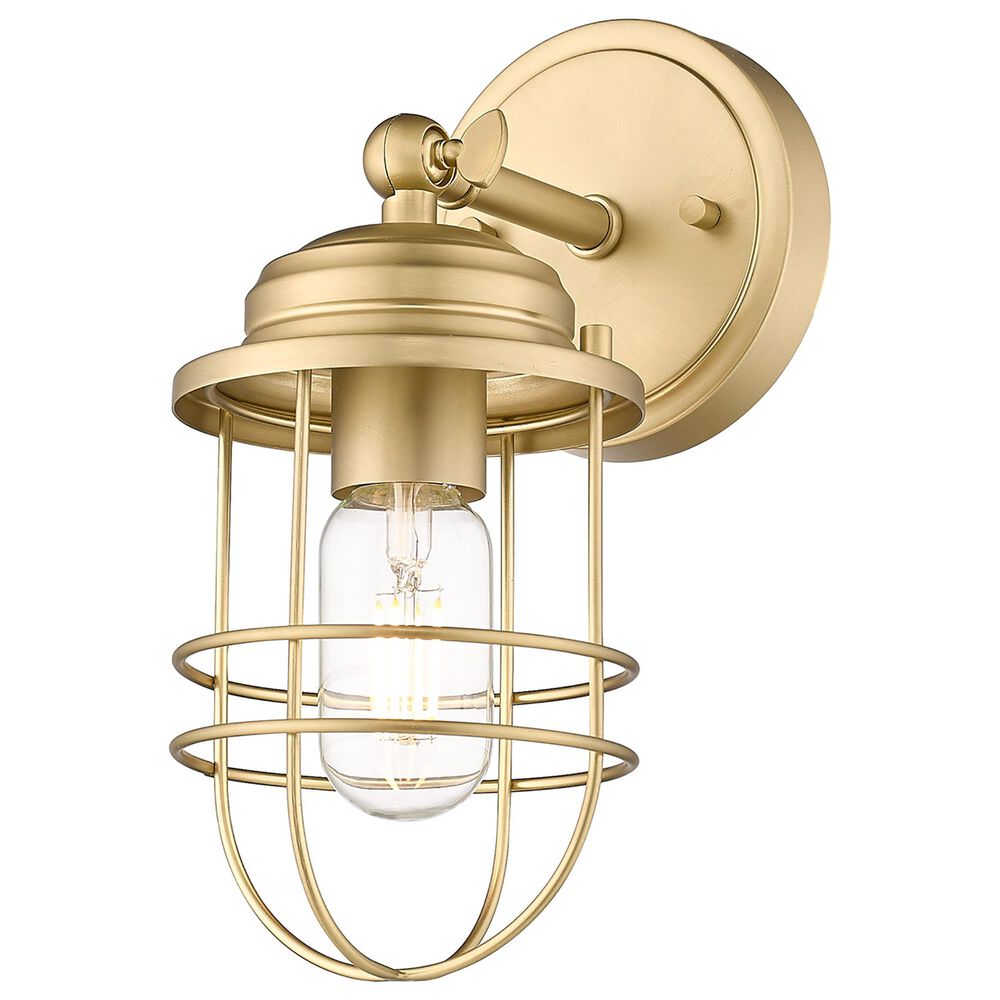 Golden Lighting Seaport 1-Light Wall Sconce in Brushed Champagne Bronze, , large