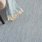 Nourison Courtyard Ivory and Blue 2" x 3" Indoor/Outdoor Area Rug, , large