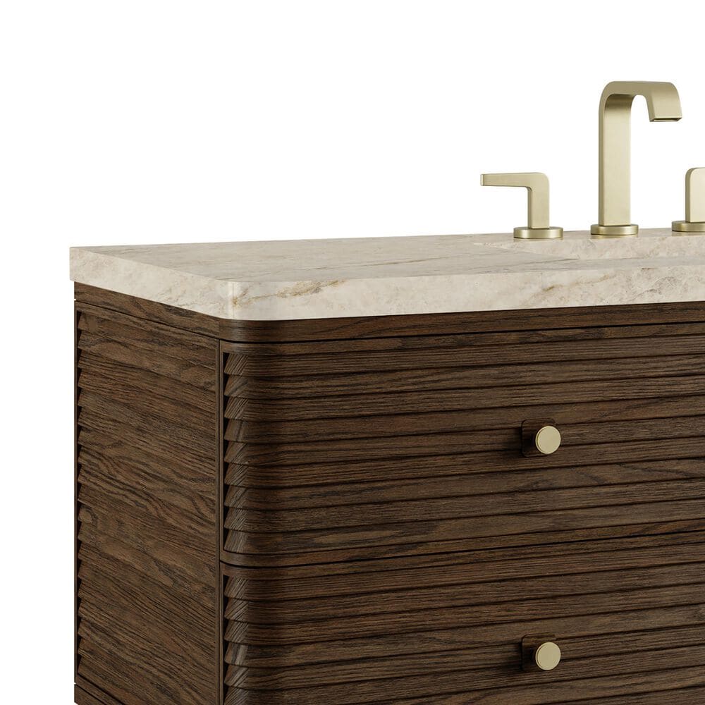 James Martin Allamari 48" Single Bathroom Vanity in Sable with 3 cm Tajnar Eclos Top and Rectangular Sink, , large