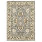 Oriental Weavers Lucca Oriental Border 2"6" x 12" Blue Runner, , large