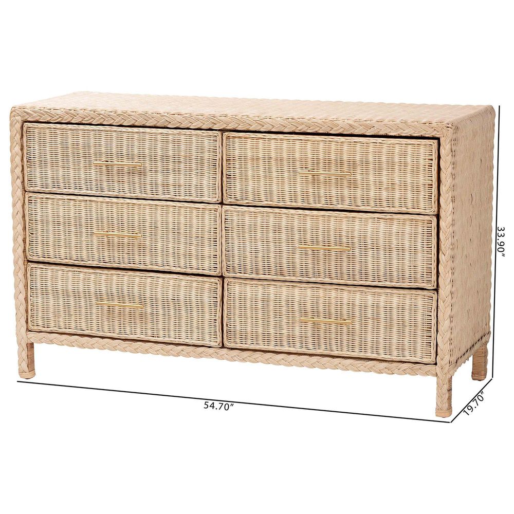 Baxton Studio Lanica 6-Drawer Dresser in Sun Bleached, , large