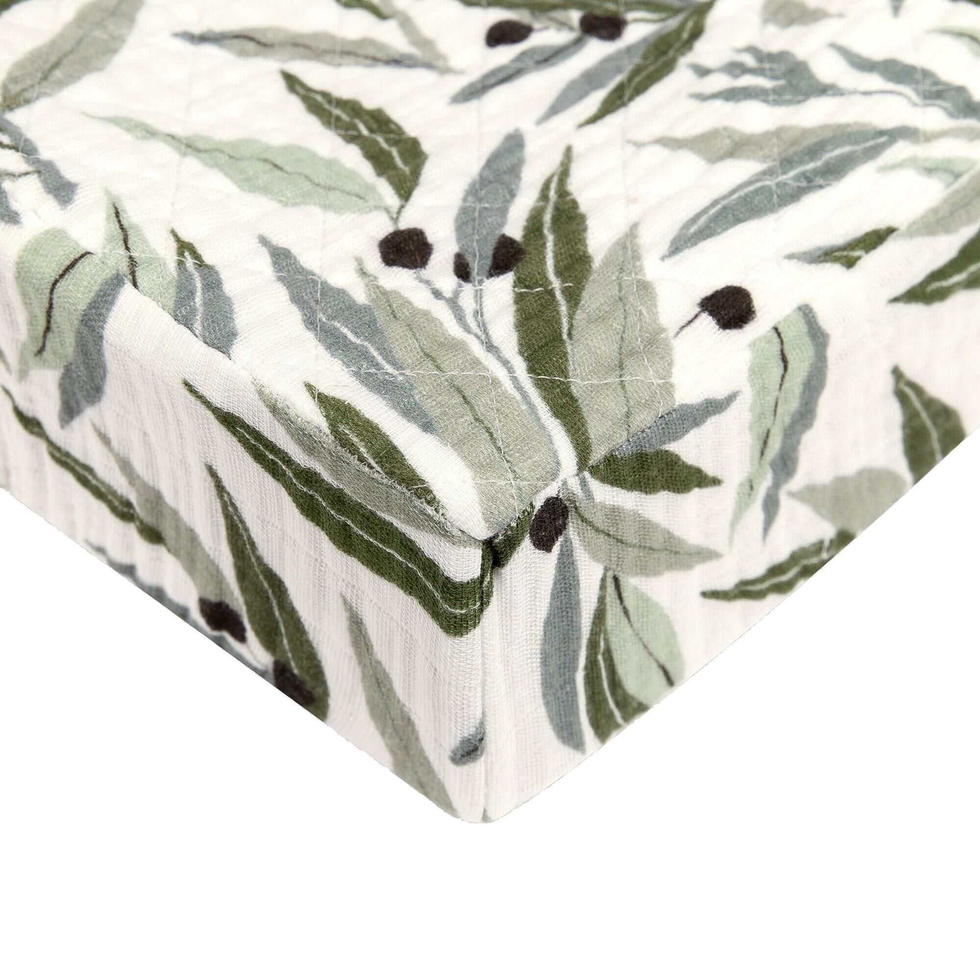 Olive green sales changing pad cover