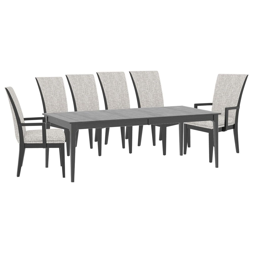 CANAD Corn 7-Piece Rectangular Dining Set in Peppercorn Washed, , large