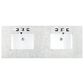 James Martin Vanities Brittany 60" Double Bathroom Vanity in Bright White with 3 cm Eternal Jasmine Pearl Quartz Top, , large