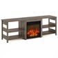 HOMLUX 63" Fireplace TV Stand with Storage Shelves in Rustic Oak, , large