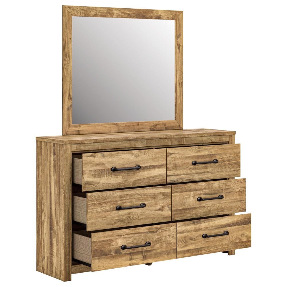 Ashley Maystonna Dresser and Mirror in Brown, , large