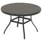 Hearth and Haven 5-Pieces Outdoor Dining Set with Stackable Chairs and Round Table in Black, , large