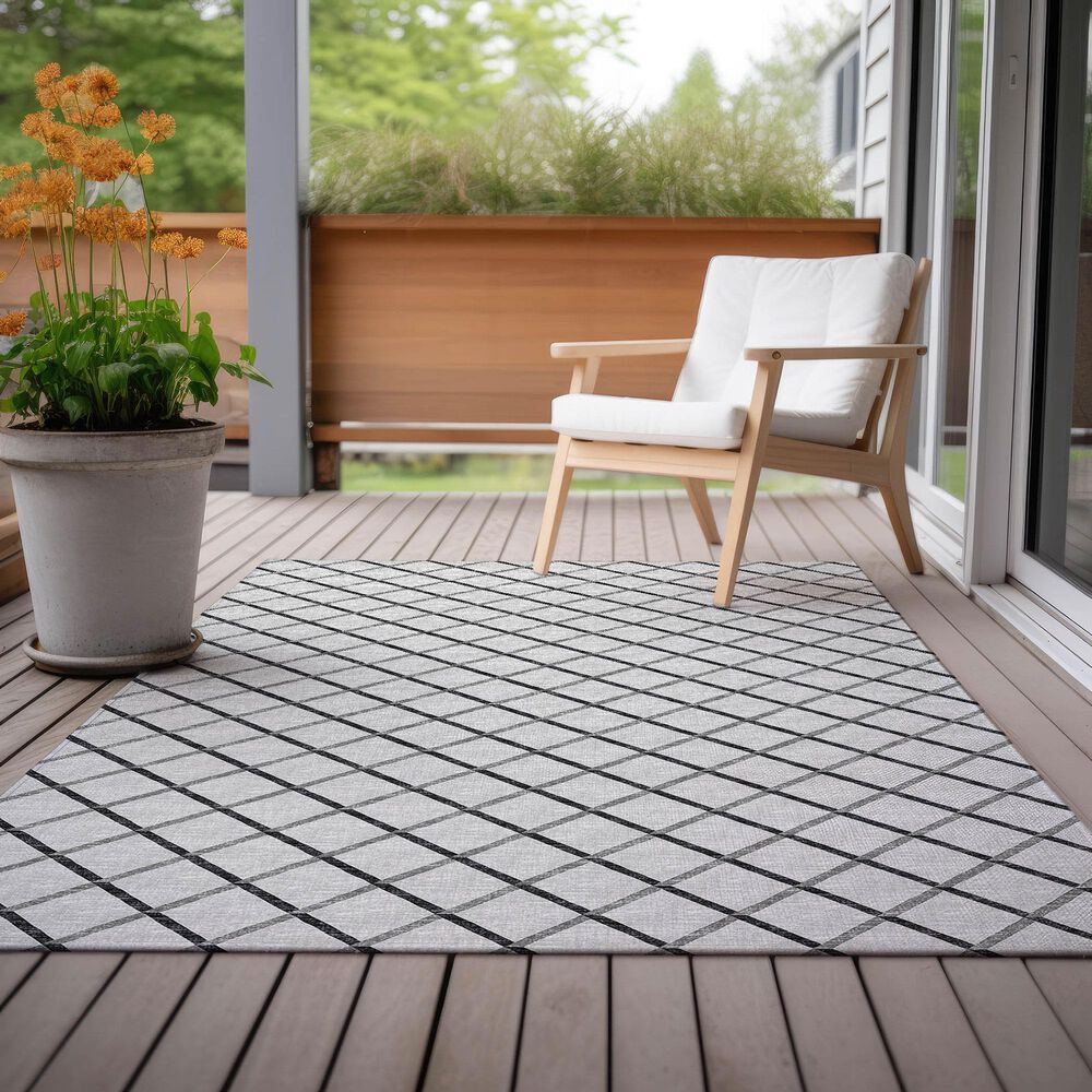 Dalyn Rug Company York 9&#39; x 12&#39; Gray Indoor/Outdoor Area Rug, , large