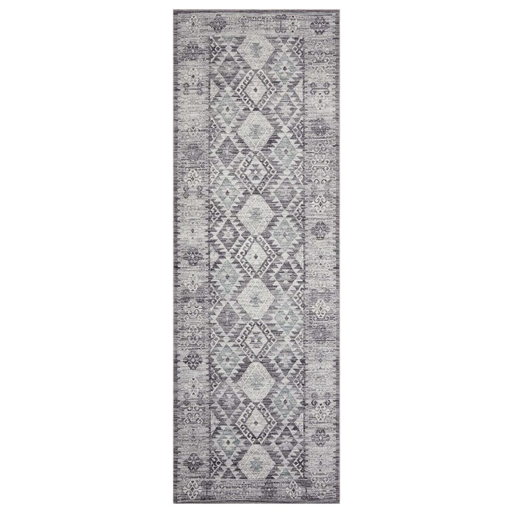 Loloi II Zion ZIO-03 2"6" x 7"6" Charcoal and Slate Runner, , large