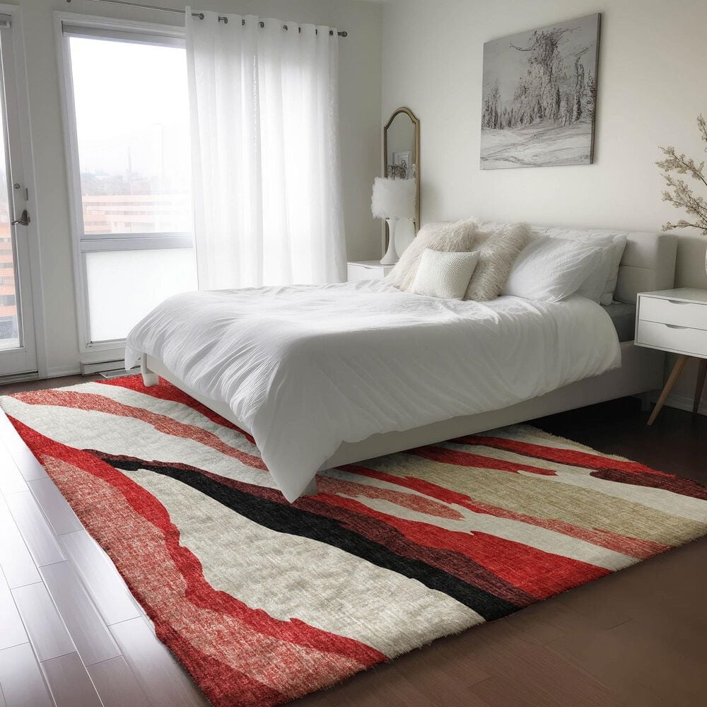 Dalyn Rug Company Lorenzo LN4 Red 3&#39; x 5&#39; Area Rug, , large