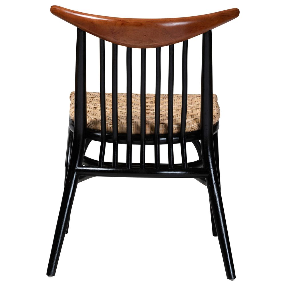 Baxton Studio Parthenia Side Chair in Black, Walnut Brown and Natural Brown, , large