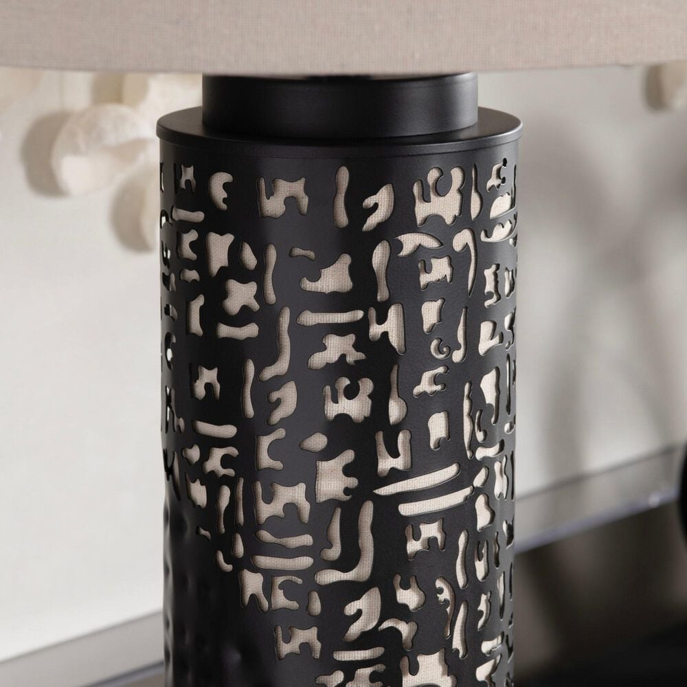 Crestview Collection Emberdale Table Lamp in Black, , large