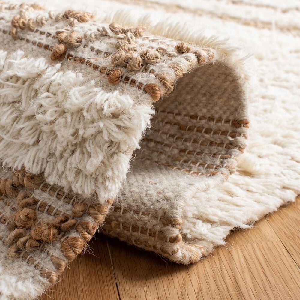 Safavieh Natura NAT720A 8&#39; x 10&#39; Ivory and Brown Area Rug, , large