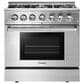 Thor Kitchen 5.2 Cu. Ft. Freestanding Dual Fuel Range in Stainless Steel, , large
