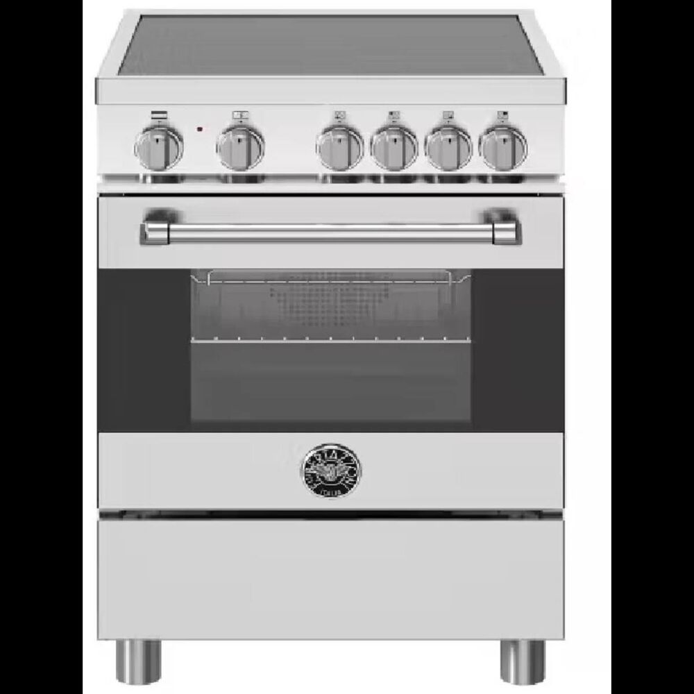 Bertazzoni Master 2.5 Cu. Ft. Freestanding Electric Induction Range in Stainless Steel, , large