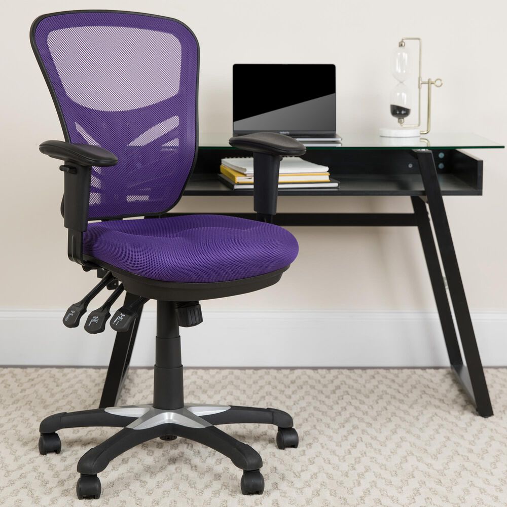 Flash Furniture Executive Swivel Chair in Purple Color, , large