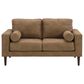 Ashley Telora Stationary Loveseat in Caramel, , large
