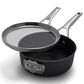 Calphalon Premier Space-Saving 2.5qt Hard-Anodized Nonstick Sauce Pan w/ Lid, , large