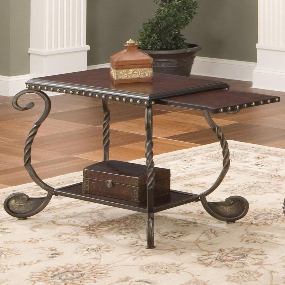 Crystal City Rosemont Chairside End Table in Cherry, , large