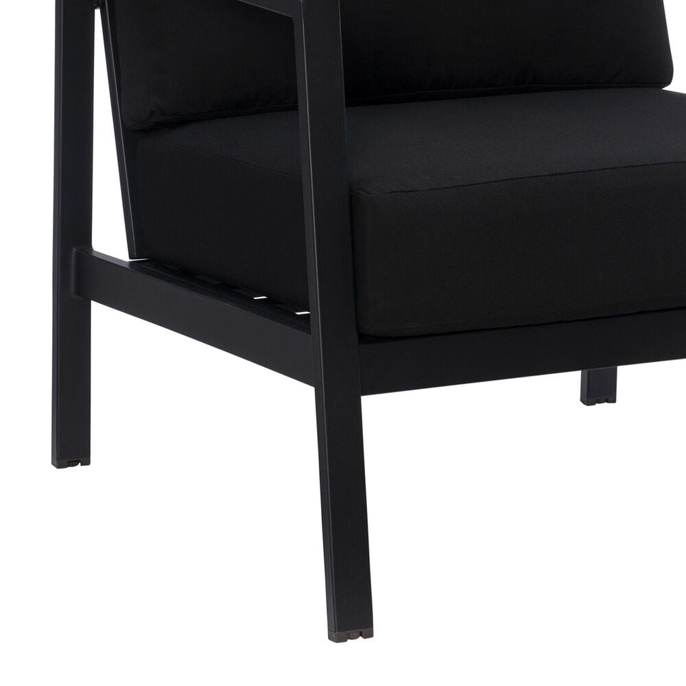 Linon Home Decor Holland Patio Armchair in Black, , large