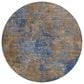 Dalyn Rug Company Kochi KC2 Navy 8" Round Area Rug, , large