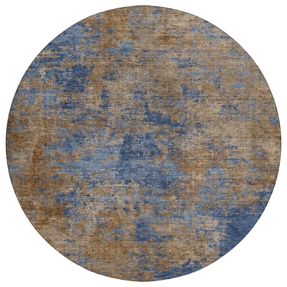 Dalyn Rug Company Kochi KC2 Navy 8" Round Area Rug, , large