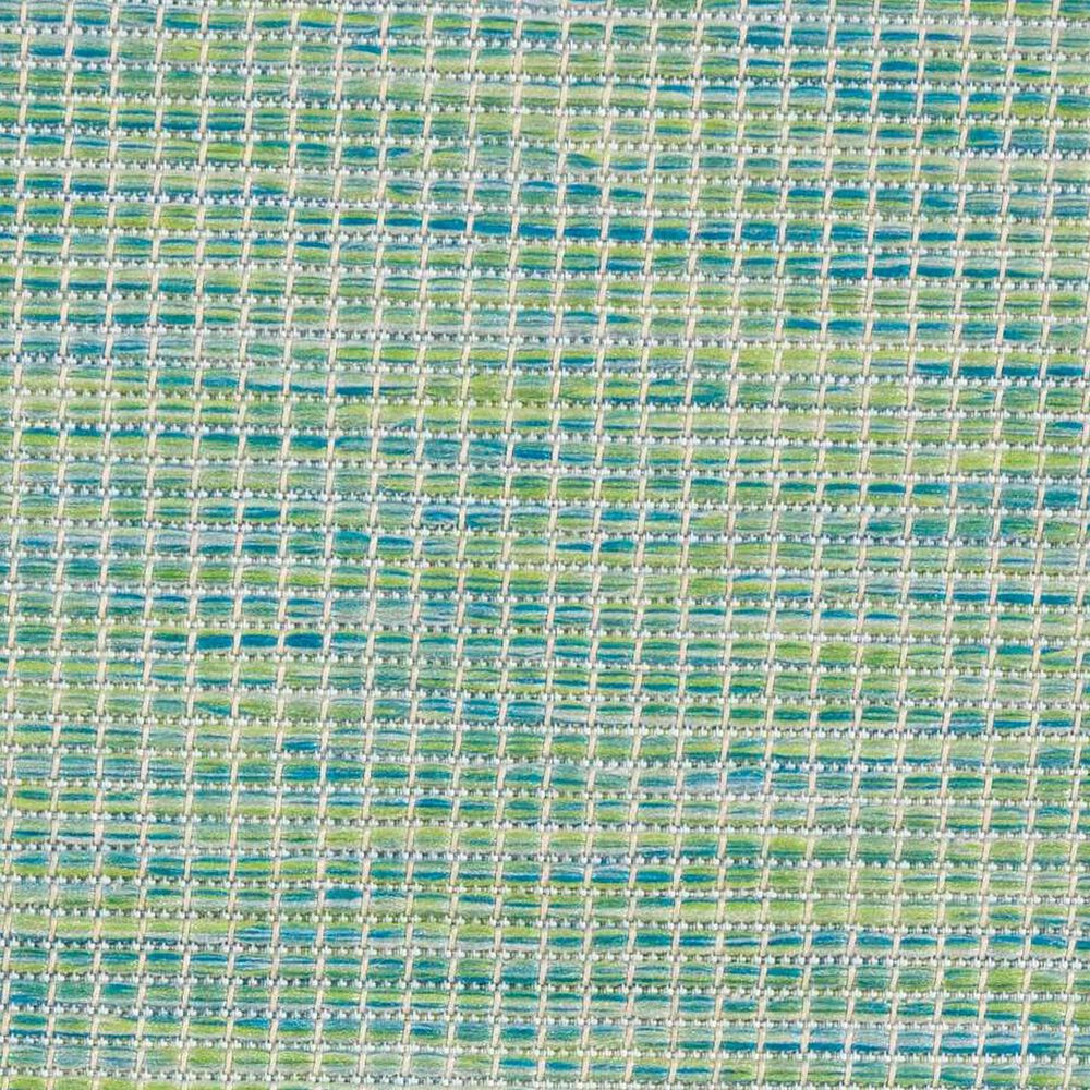 Nourison Positano 2&#39;2&quot; x 8&#39; Blue and Green Indoor/Outdoor Runner, , large