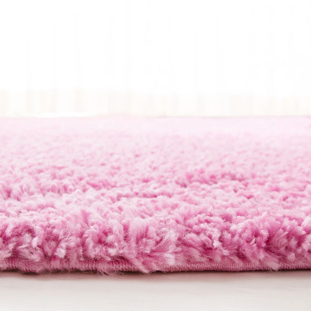 Safavieh August Shag  5&#39;3&quot; Round Pink Area Rug, , large