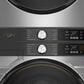 Whirlpool 4.5 Cu. Ft. Smart Front Load Washer and 7.4 Cu. Ft. Gas Dryer Stack Laundry in Radiant Silver, , large