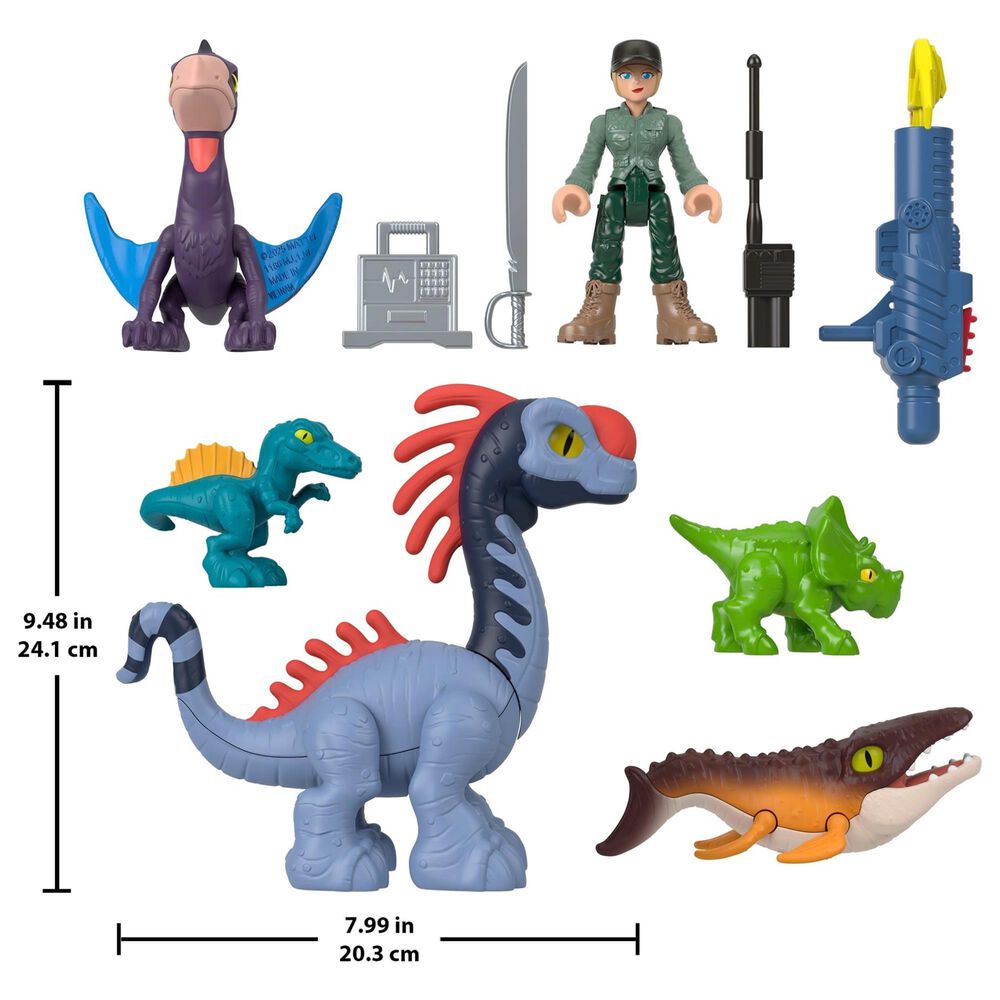 Fisher Price Jurassic World Rebirth Action Figures Set in Multicolor, , large