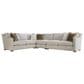 Bernhardt Ventura 4-Piece Stationary Reversible Sectional in Marble, , large