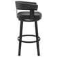 Armen Living Cohen 26" Swivel Counter Stool in Black, , large
