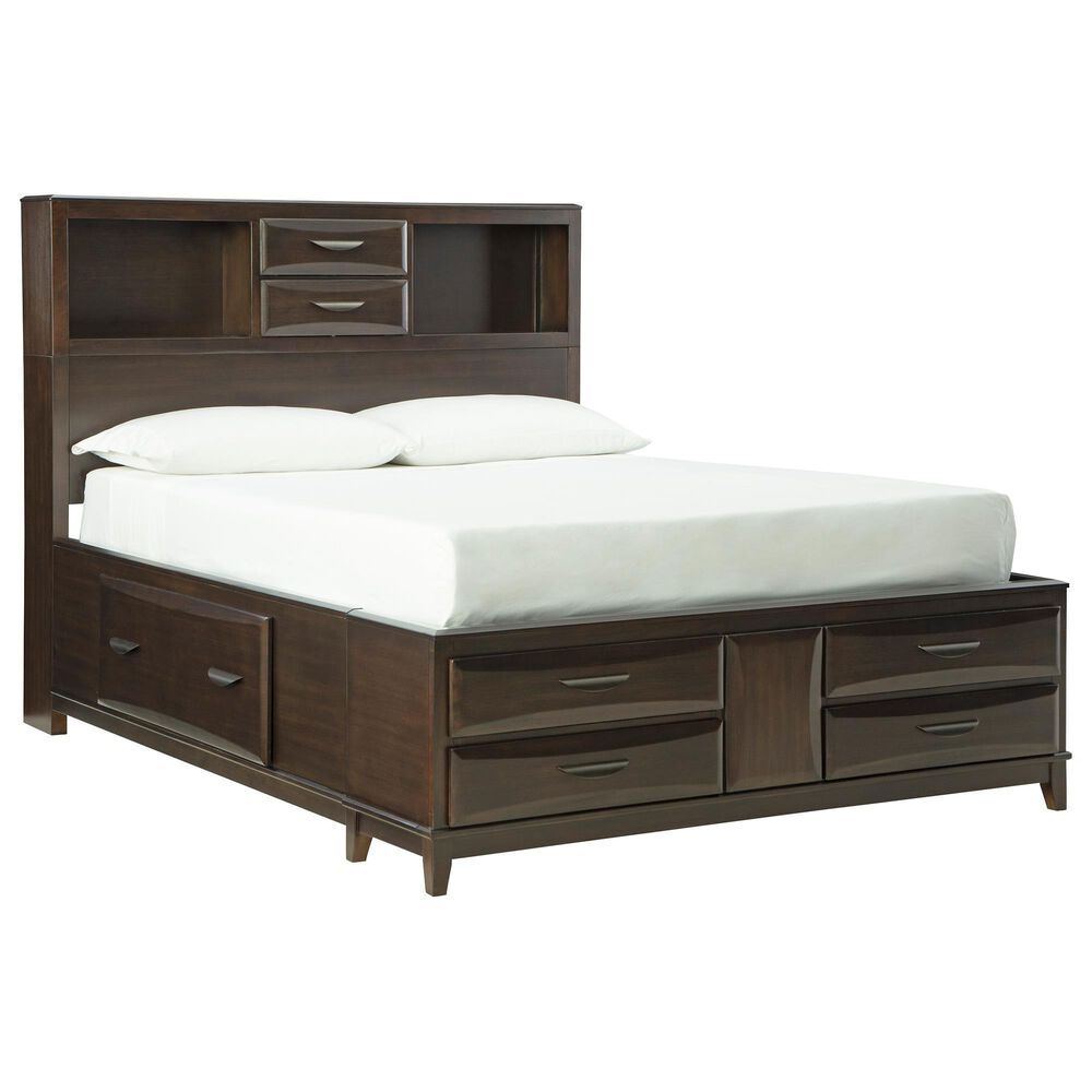 Ashley Vanmore 3-Piece Full Storage Bedroom Set in Dark Brown, , large