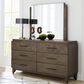 Urban Home Broderick 3-Piece Queen Bedroom Set in Wild Oats Brown, , large