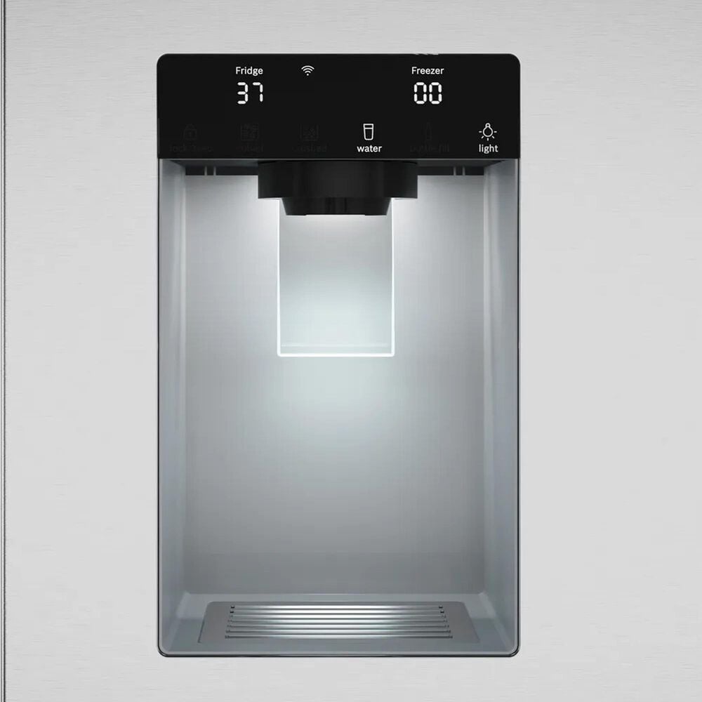 Bosch 100 Series 21.6 Cu. Ft. French Door Bottom Mount Refrigerator in Stainless Steel, , large