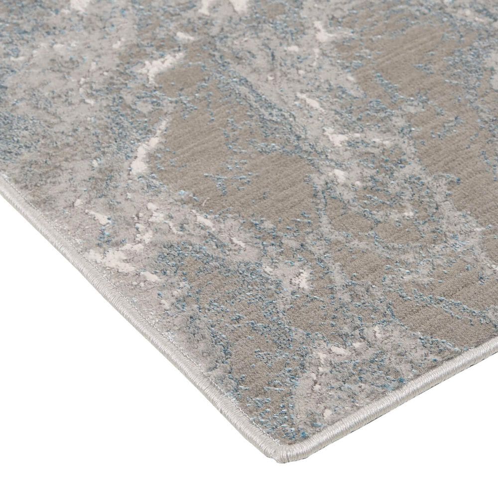 Feizy Azure 3539F 12&#39; x 18&#39; Gray and Blue Area Rug, , large