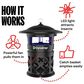 Dynamic Solutions Worldwide 1 Acre LED Outdoor Insect Trap in Black, , large