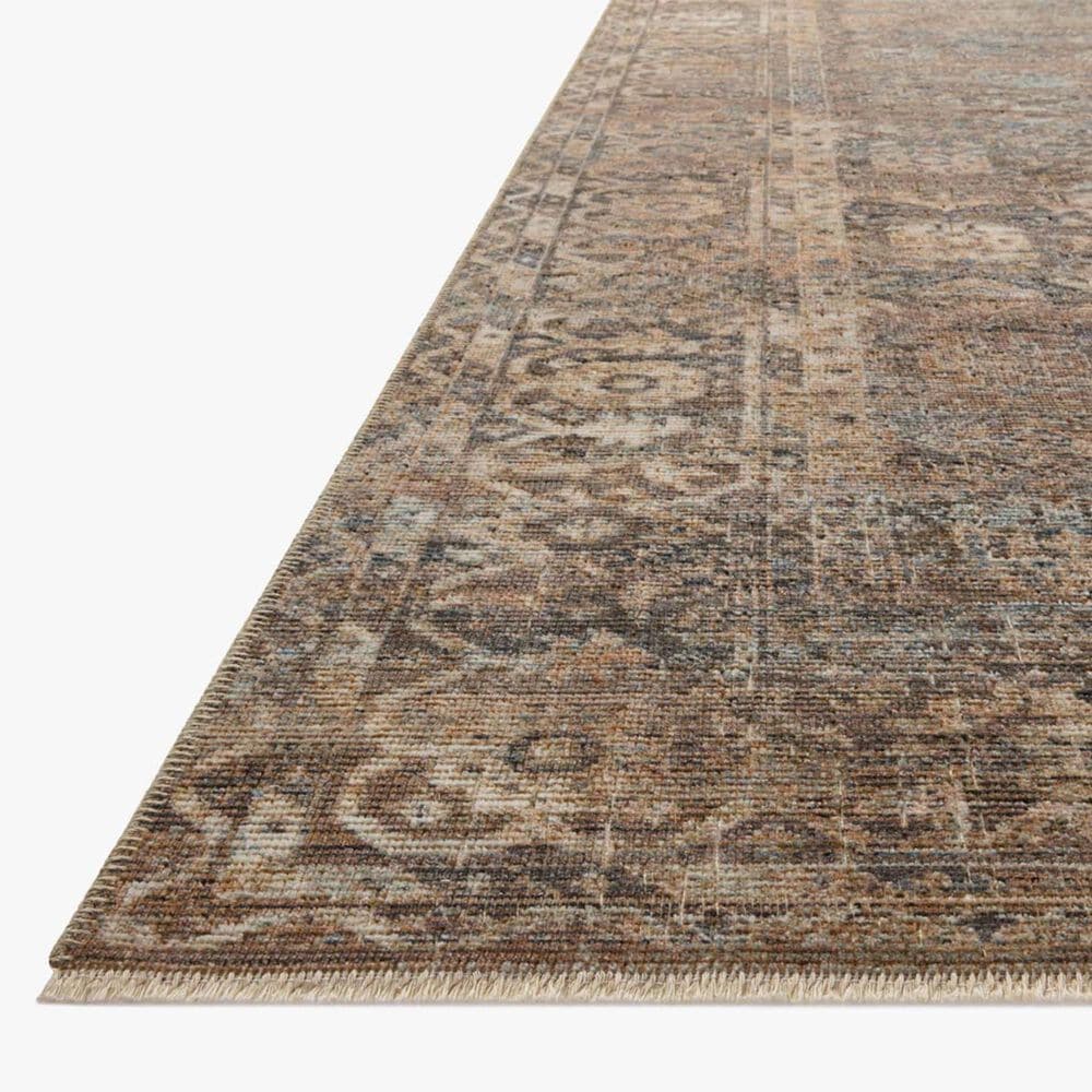 Loloi Heritage 10&#39; Square Mocha and Denim Area Rug, , large