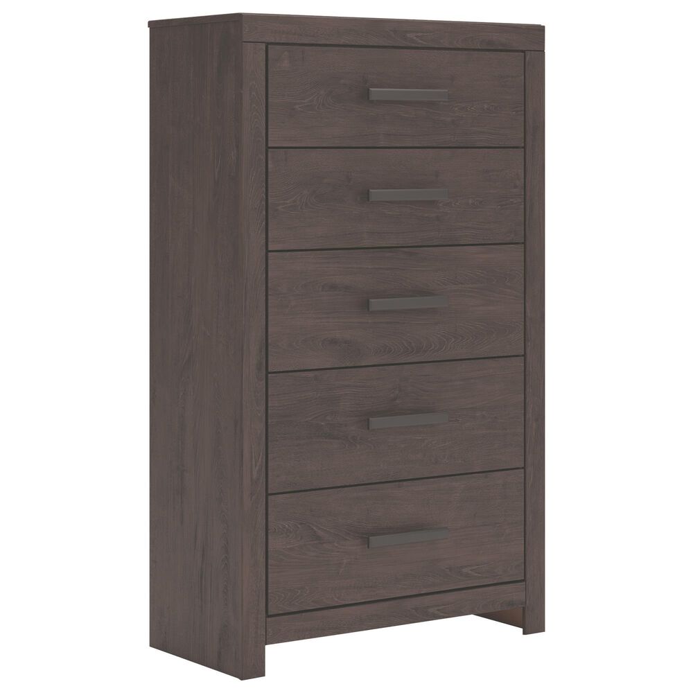 Ashley Prendonea 5-Drawer Chest in Dark Charcoal, , large
