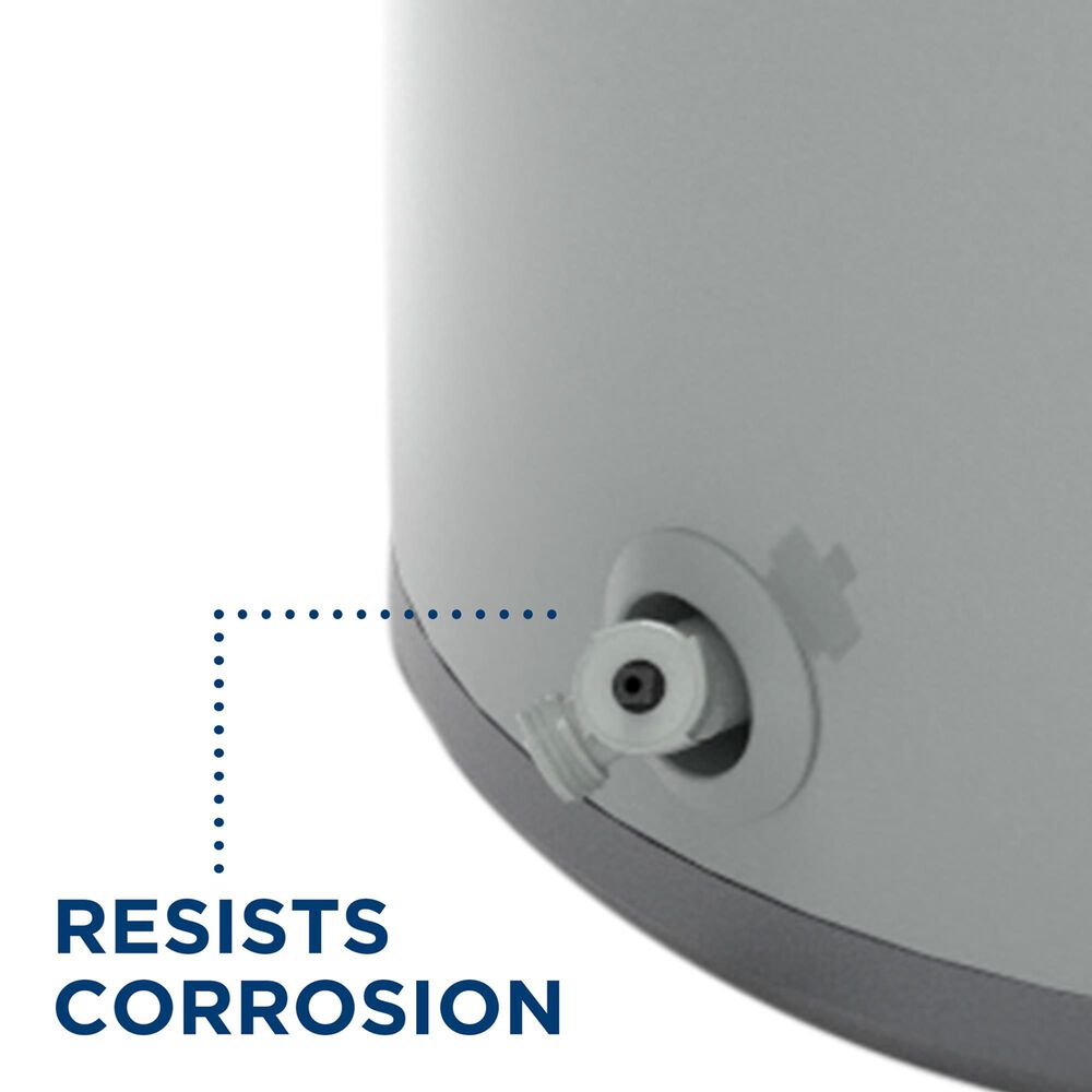GE Appliances 30-Gallon Smart Short Electric Water Heater with Plastic Drain Valve in Gray, , large