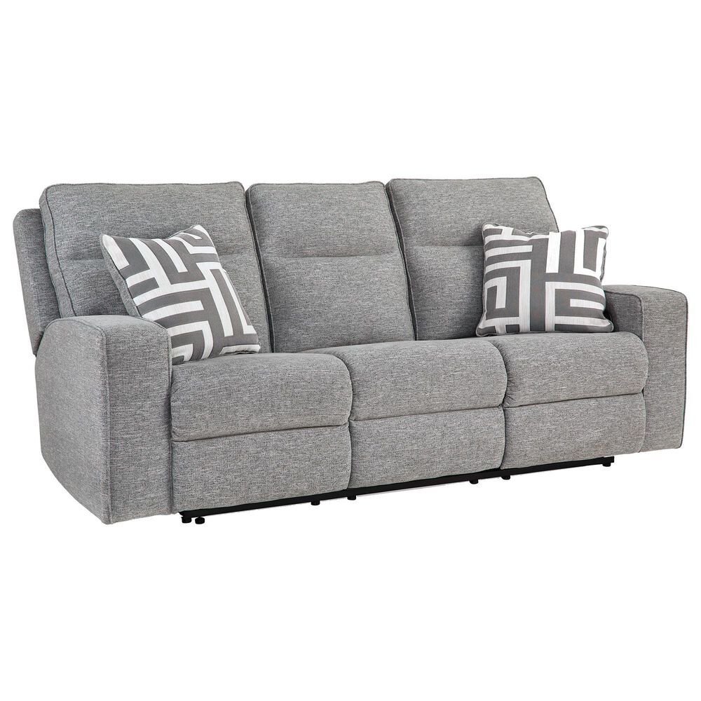 Ashley Biscoe Power Reclining Sofa in Pewter, , large