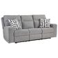 Ashley Biscoe Power Reclining Sofa in Pewter, , large