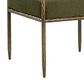 Club Collection By Sunpan Ajani Arm Chair with Copenhagen Olive Cushion in Antique Brass, , large