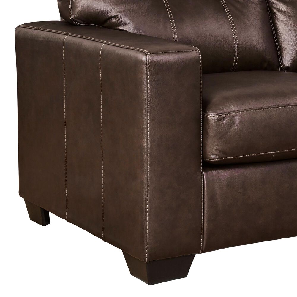 Ashley Santorine 3-Piece Stationary Living Room Set in Dark Brown, , large